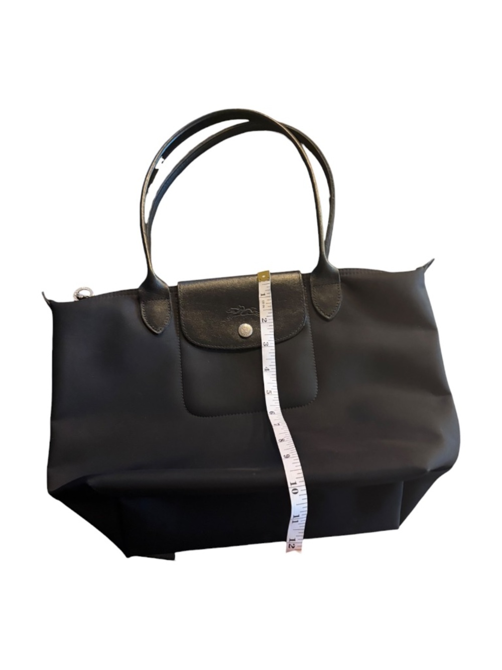 Longchamp Le Pliage Neo Medium Black Nylon Shoulder Tote - Picture 10 of 12